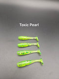 Slick Swim Shad 38mm soft plastic shad lures for perch fishing, 12 pack by DG Lures