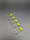 Micro Jig Heads - Chartreuse (5pack)
