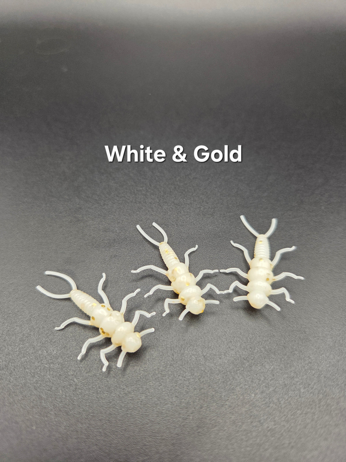 StoneFly 35mm soft plastic nymph lures for perch and trout, 10 pack by DG Lures