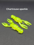 Ned Craw 64mm soft plastic craw lures for Ned rig perch fishing, 7 pack by DG Lures